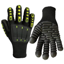 Guantes de trabajo de seguridad resistente al impacto anti vibraciones